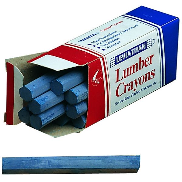 Leviathan Lumber Crayon #3 (Pack of 12) - Blue