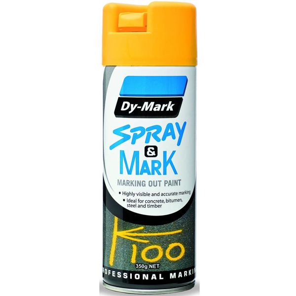 Dy-Mark Spray & Mark Paint 350g - Yellow