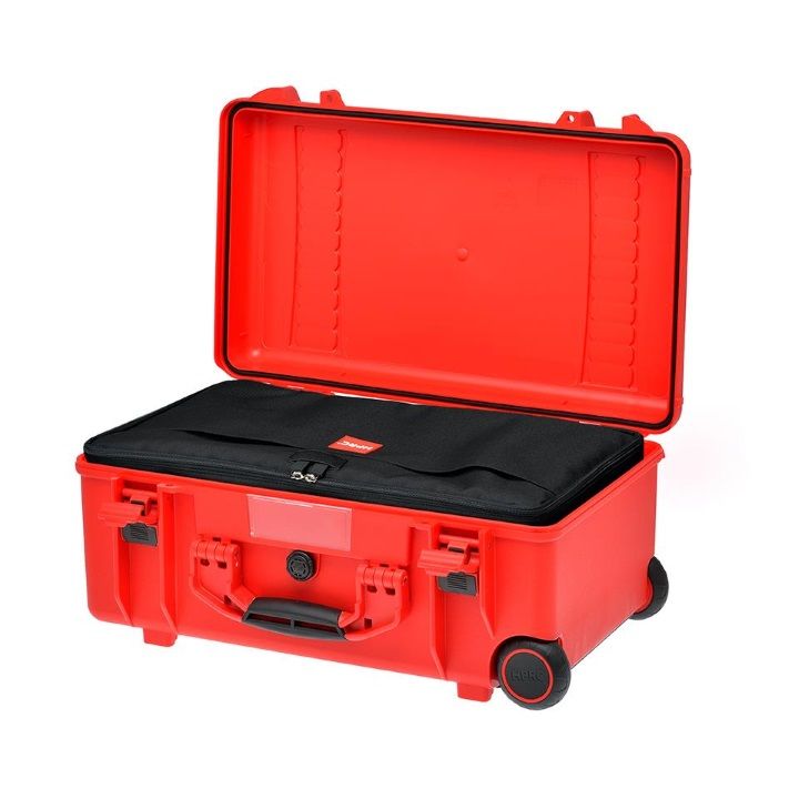 HPRC 2550W - Wheeled Hard Case with Bag & Dividers (Red)
