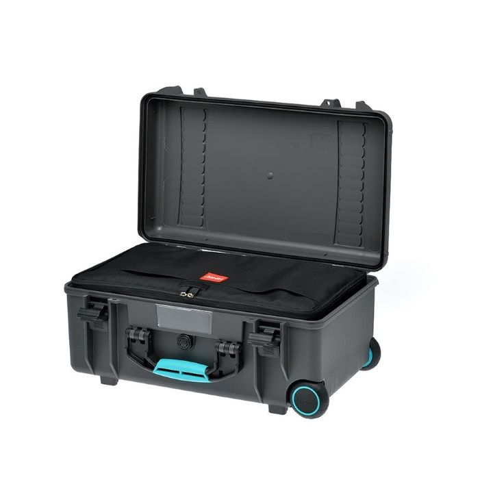 HPRC 2550W - Wheeled Hard Case with Bag & Dividers (Grey / Turquoise)