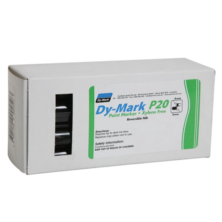 Dy-Mark P20 Paint Marker Black (Box of 12)