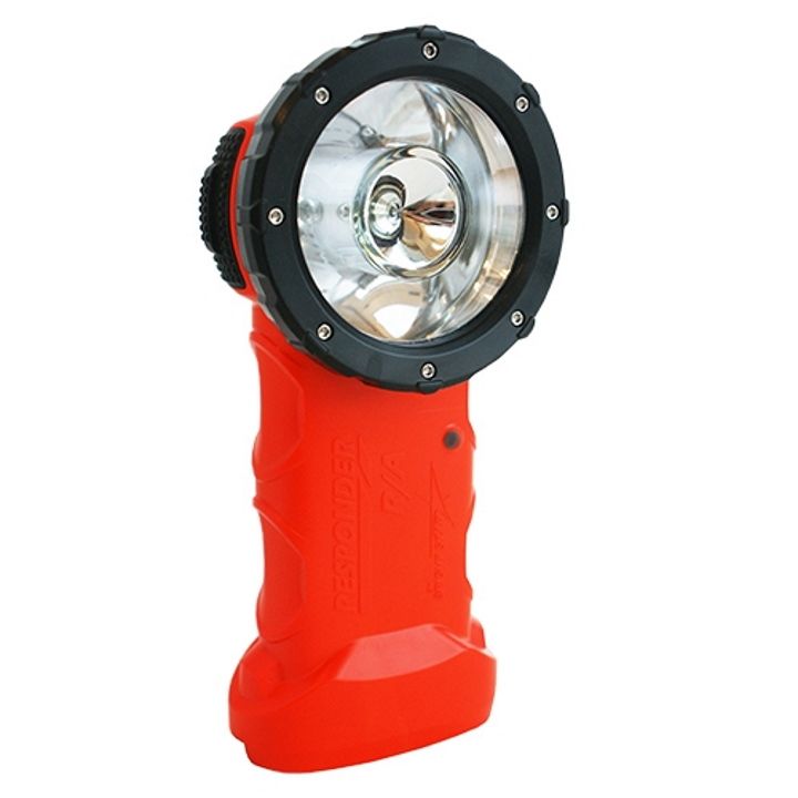 Koehler BrightStar Responder Right Angled 6xAA Alkaline LED Torch DIV 1 Orange