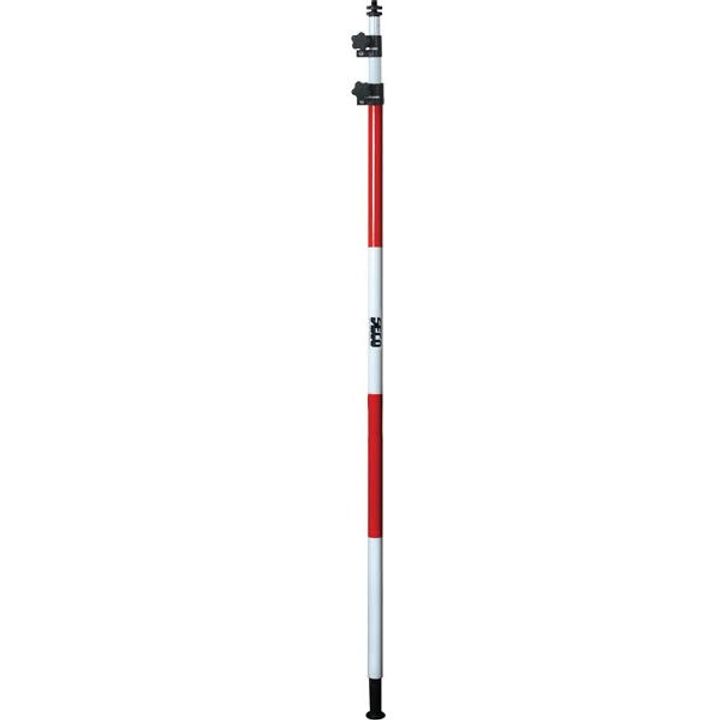 SECO 3.6m Ultralite Fibreglass Prism Pole with TLV Twistlock - 5/8" Thread