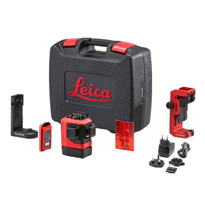 Leica Lino L6R-1, 3x360 Laser red beam ,Li-ion, wallmount, Rugged case