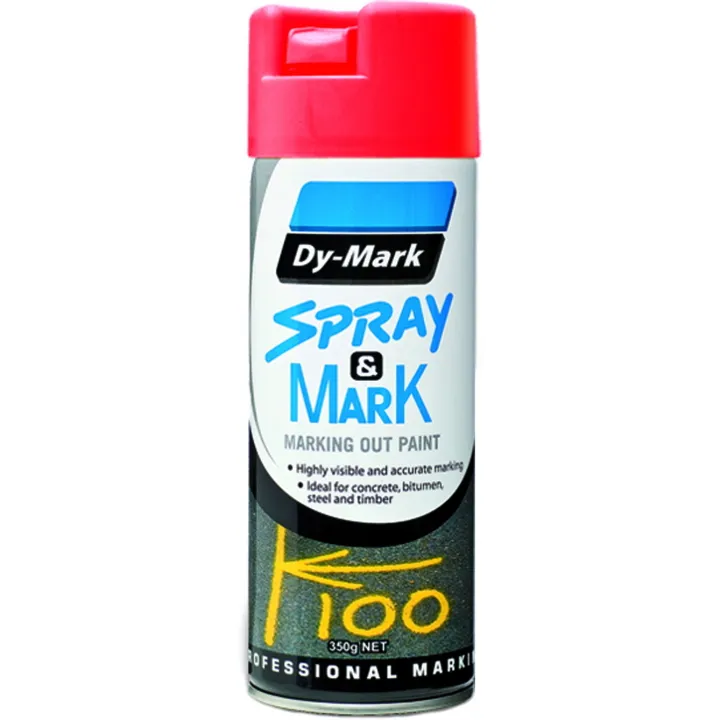 Dy-Mark Spray & Mark Paint 350g - Fluro Red