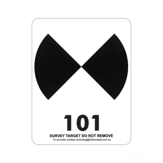 HDS Scanner Sticker 4.5” Target - Pack of 50 (Numbered 101-150)