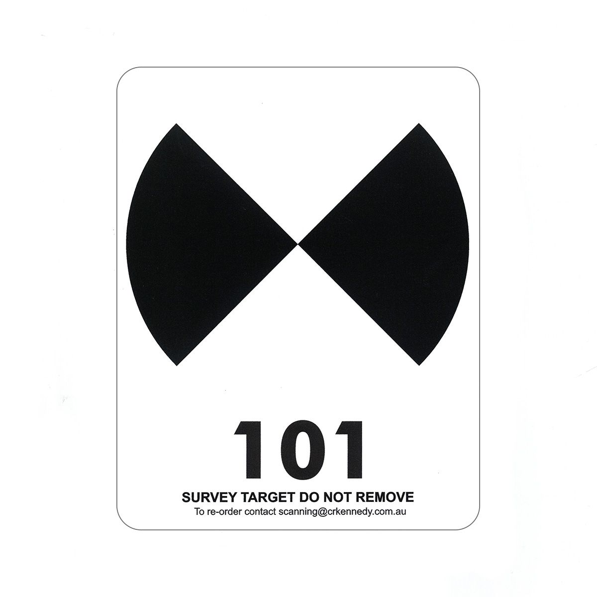 Scan Sticker 4.5” Target - Pack of 100 (Numbered 101-200)