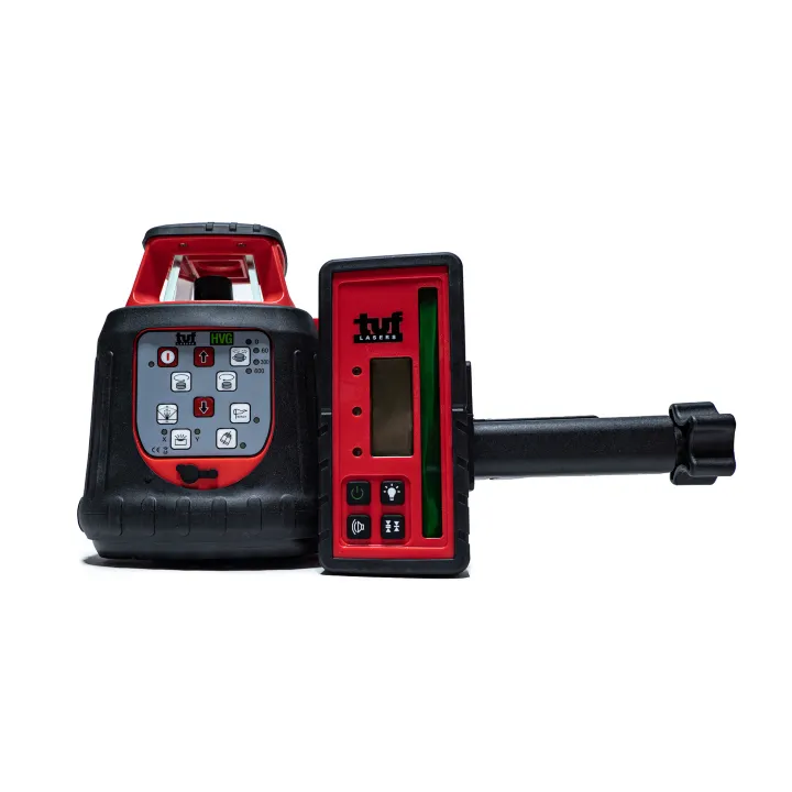 TUF HVG Green Rotary Laser Level with FRD600A-G mm receiver