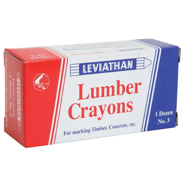 Leviathan Lumber Crayon #3 (Pack of 12) - FIuro Orange