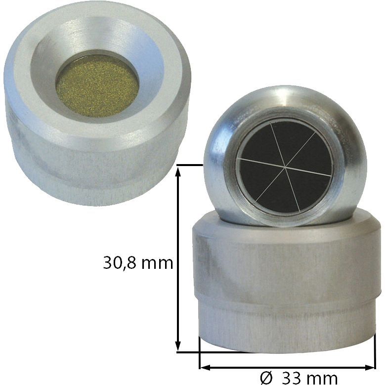 Ball base 33 mm, for ball 30mm, holding force 12/20 kg