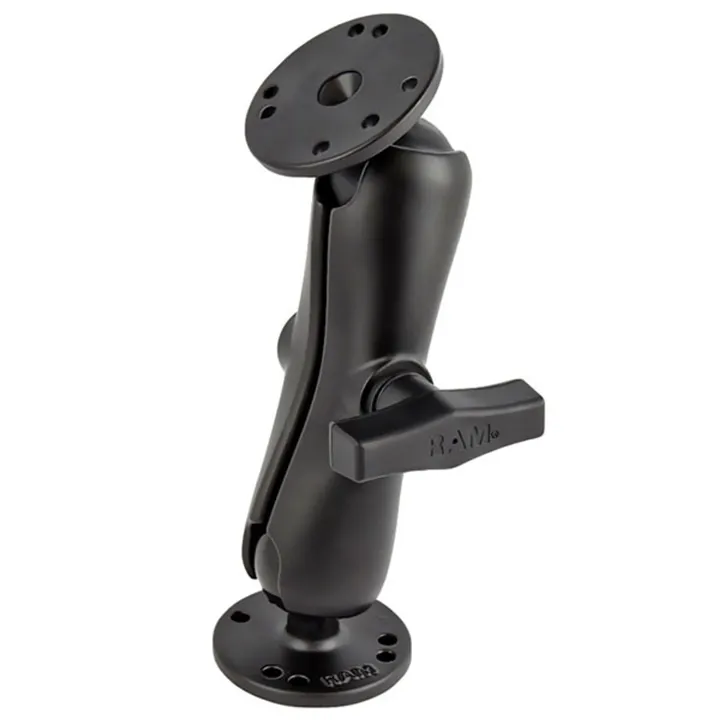 RAM Double Ball Mount with Two Round Plates - C Size