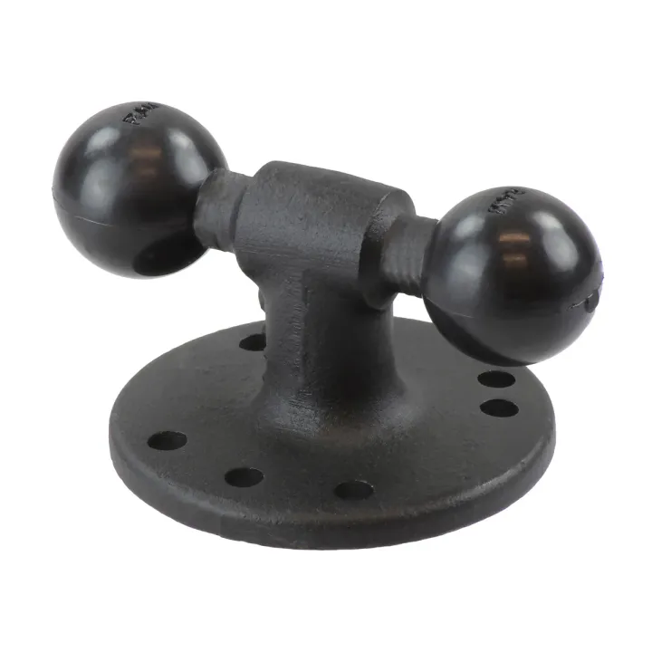 RAM Mount Double 1" Ball Adapter with Round Plate - B Size