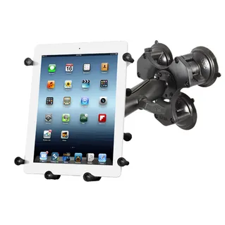 RAM Twist-Lock Triple Suction Mount with X-Grip II Tablet Cradle - B Size