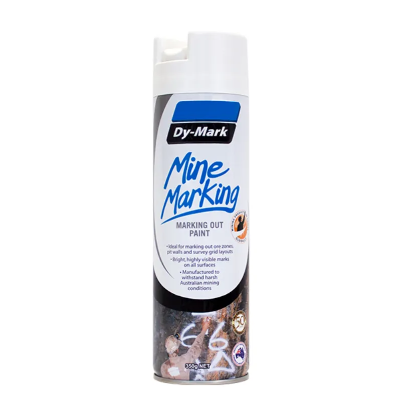 Dy-Mark Mine Marking Paint Vertical White 350g (Box 12)