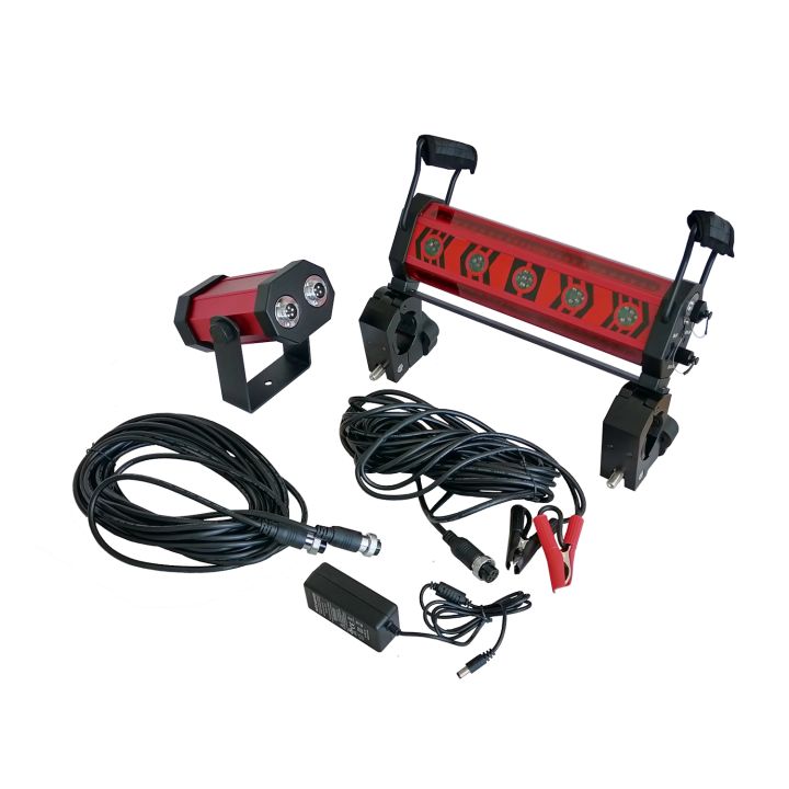 TUF 360C Machine Control Receiver Kit for Red Laser - Inc. Clamps & Remote Display