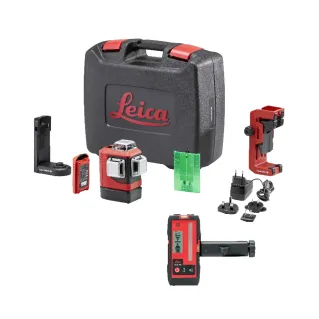 Leica Lino L6G-1 3x360° green beam Li-ion, wallmount, rugged case + RGR200 receiver