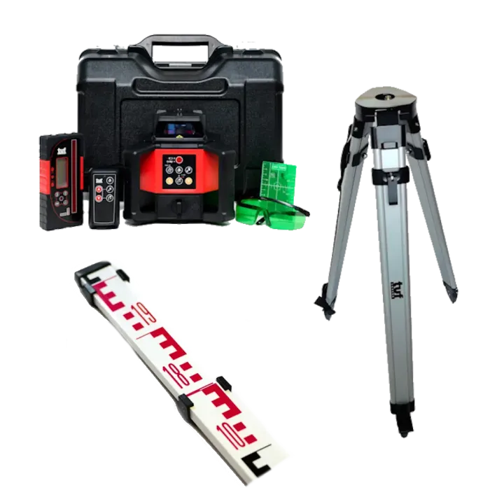 TUF RHVP 208G Green KIT with QR Flat Tripod + 3m E face staff