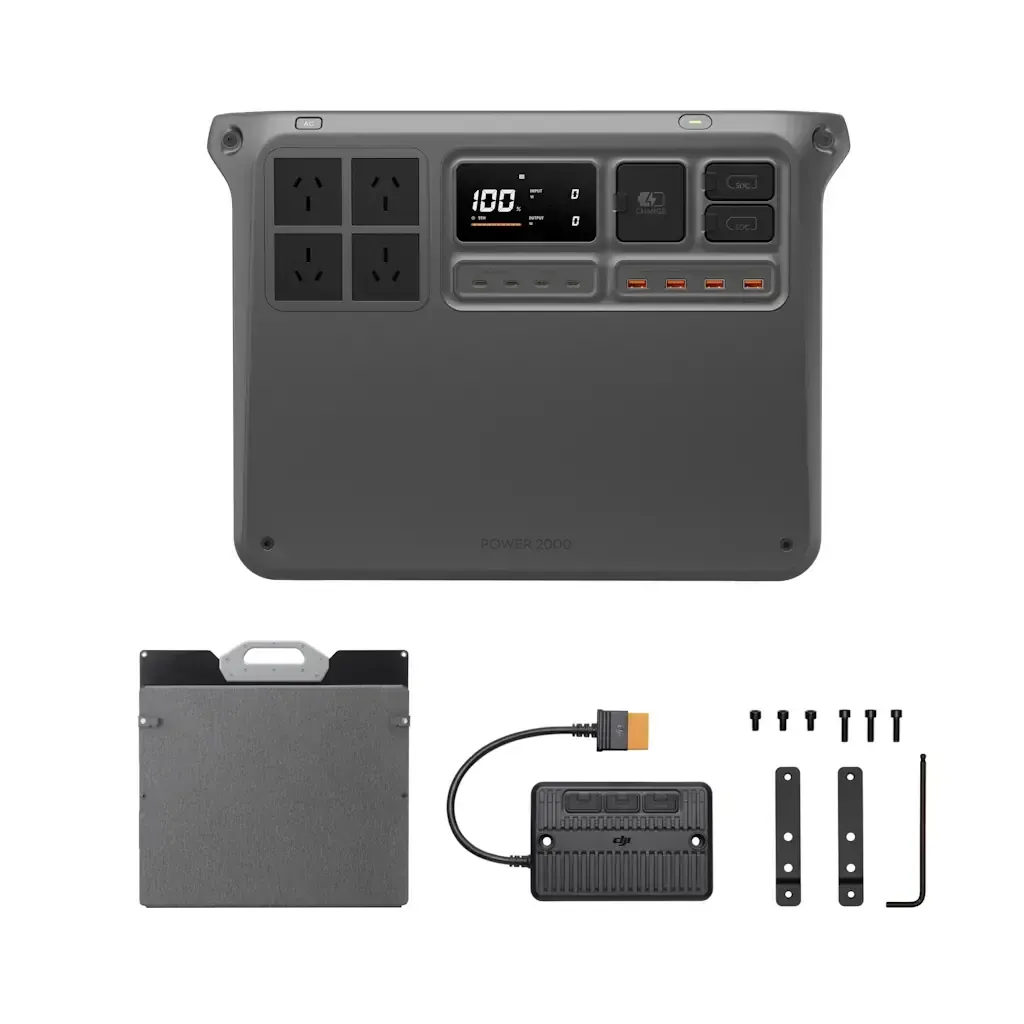 DJI Power 2000 & 200W Foldable Solar Panel × 1