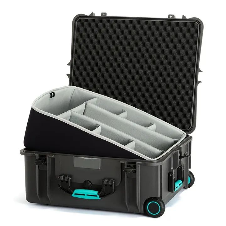HPRC 2700W - Wheeled Hard Case with Second Skin Liner & Dividers - Blue / Grey