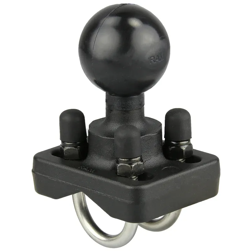 RAM 1.5" Ball with Double U-Bolt - C Size 0.75-1"